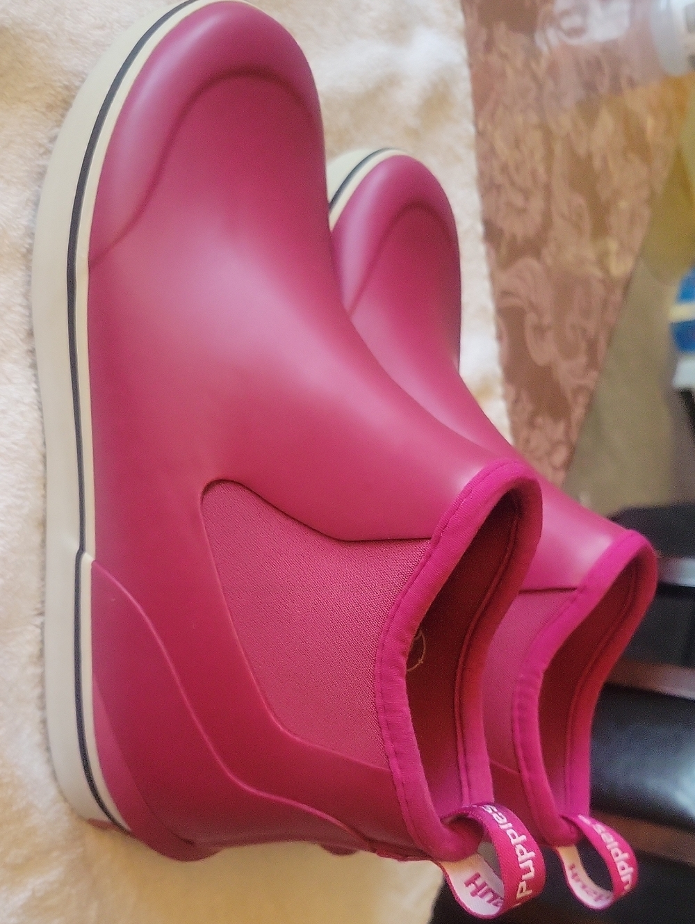 Women’s Pink Waterproof Chelsea Rain Boots